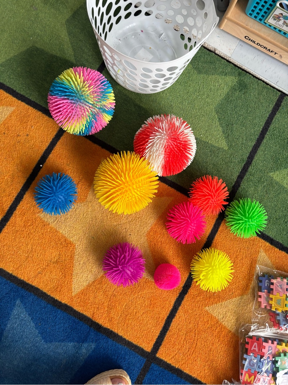 Set of Multicolor 10 Squishy  alls Colorful Sensory Balls  - NWOT